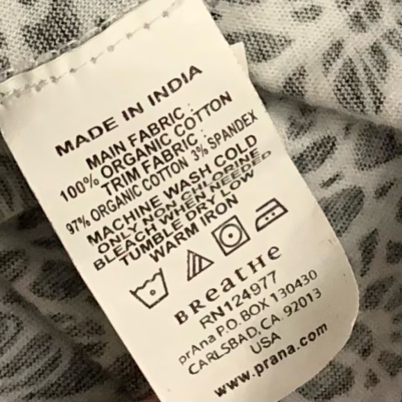 Prana mixed print long sleeve top - Picture 6 of 6